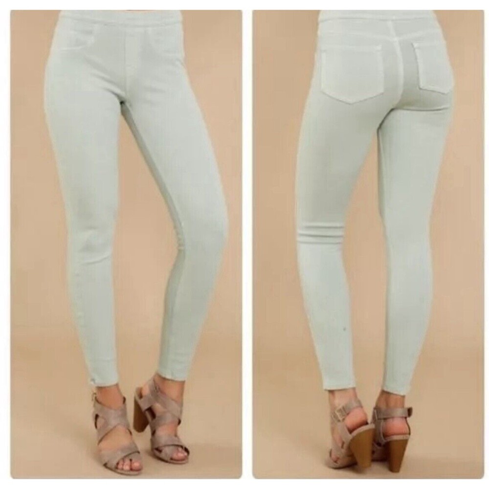 SPANX Jean-ish Ankle Leggings Tummy Slimming Stretchy Comfort Women’s XL Blue